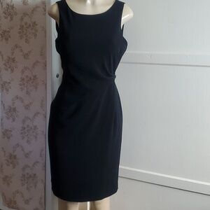 David Warren Knee Length Black Sleeveless Dress Size 10